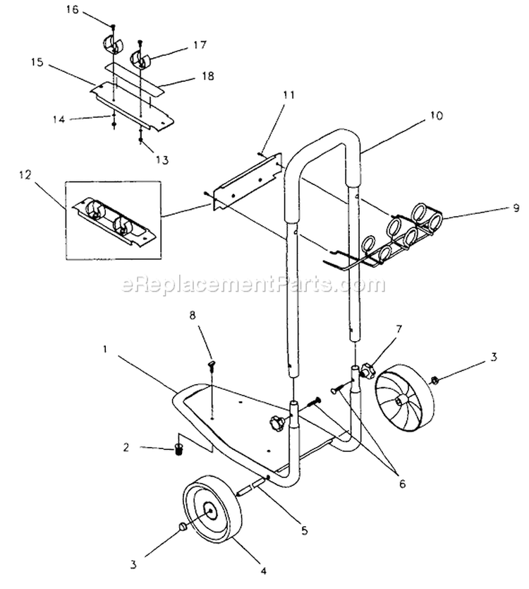 Page A Diagram and Parts List for 0777-2  Briggs and Stratton Pressure Washer